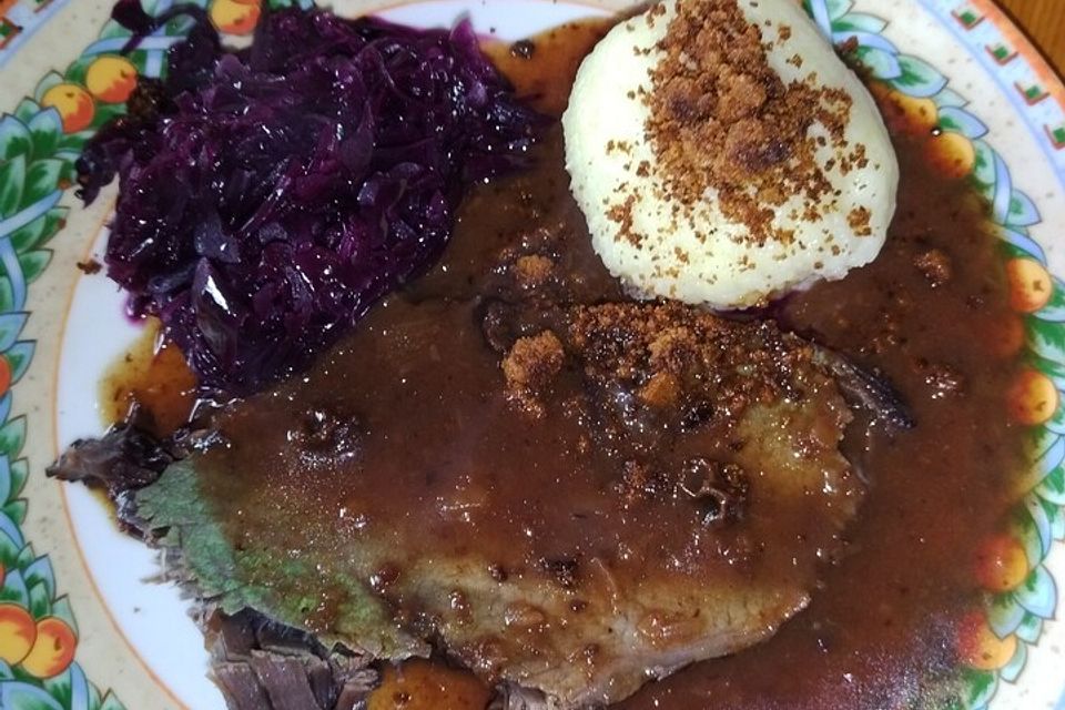 Richtig rheinischer Sauerbraten