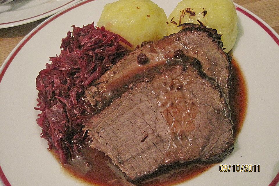 Richtig rheinischer Sauerbraten