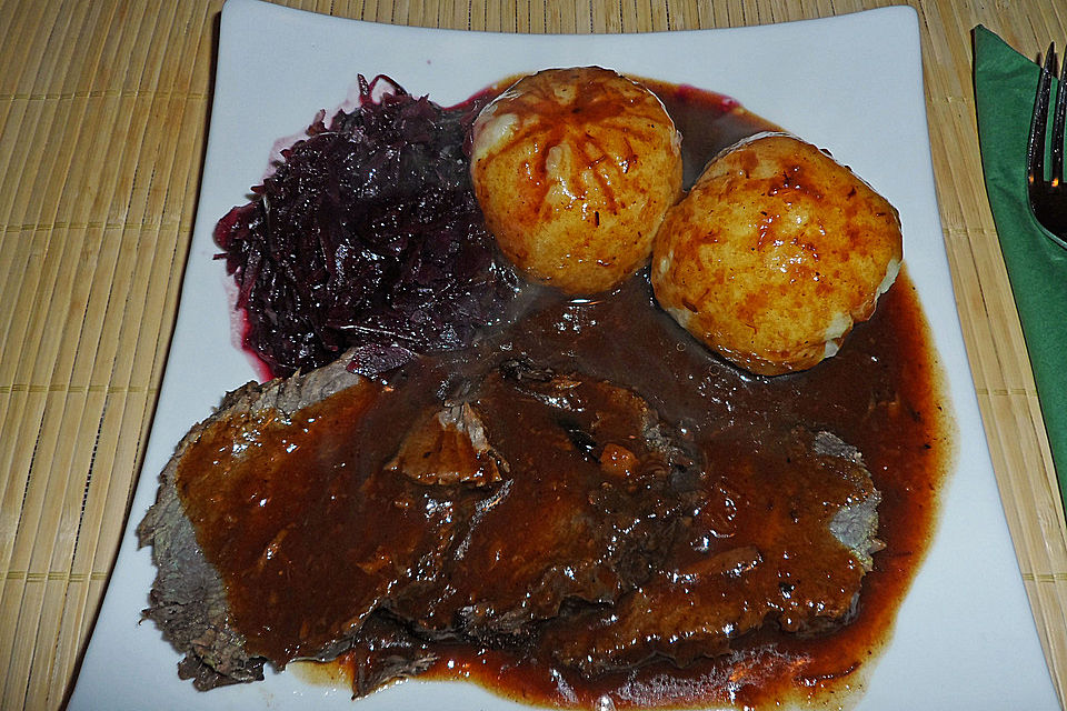 Richtig rheinischer Sauerbraten