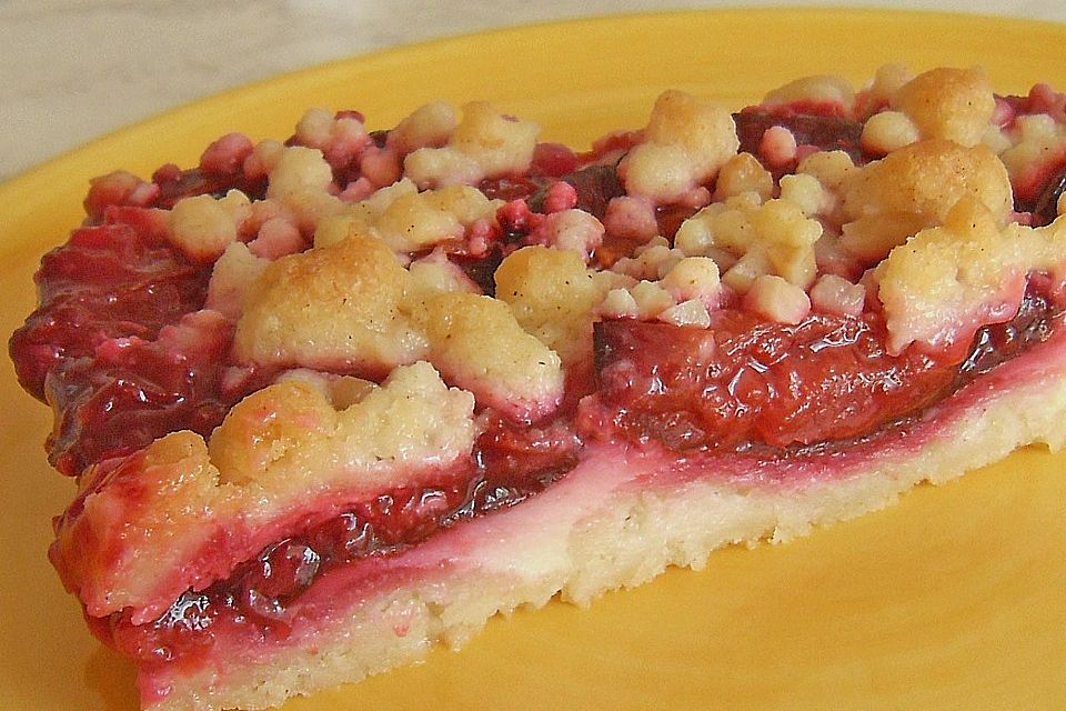 Pflaumenkuchen mit Streuseln