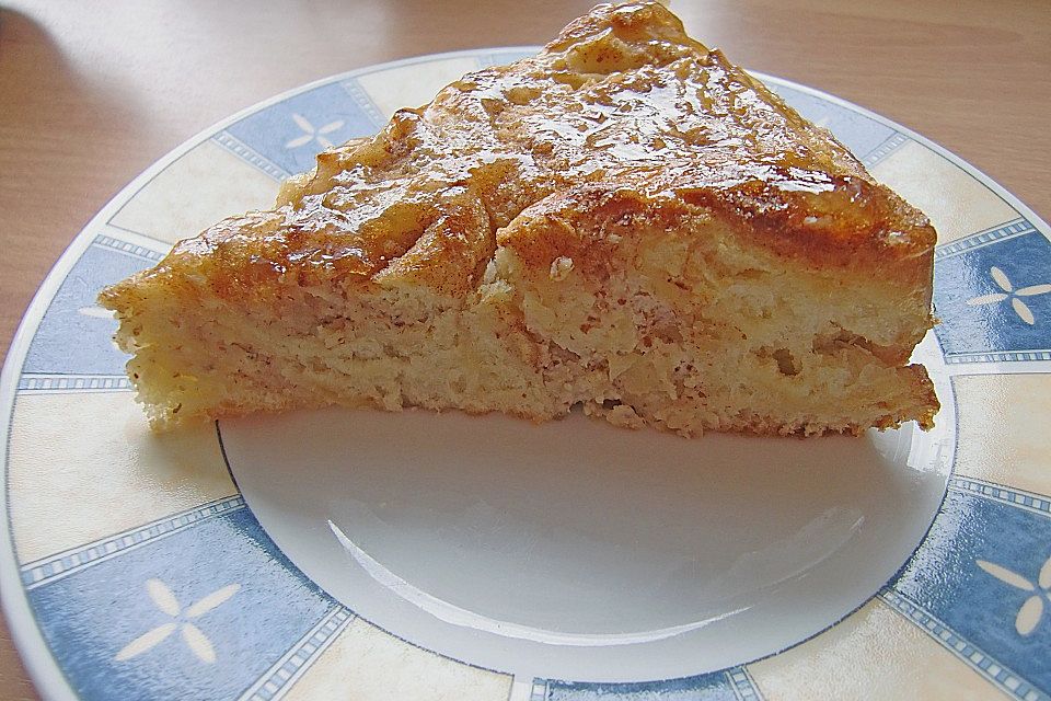 Hefekuchen mit Mandel - Apfelfüllung