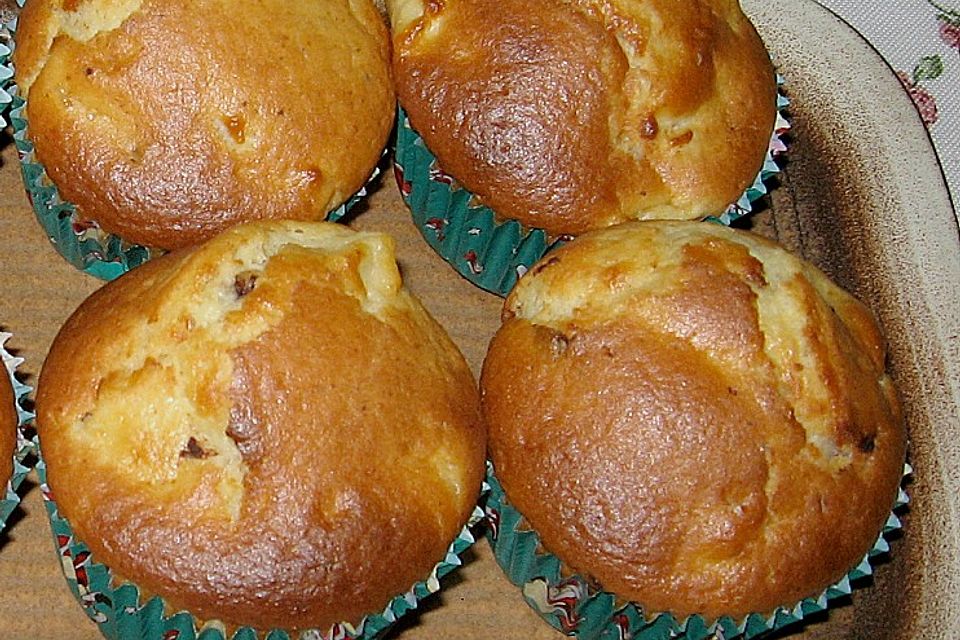 Apfelmuffins mit Schoko - Überraschung