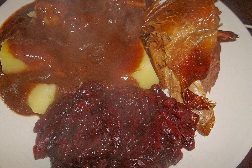 Gänsebraten nach Großmutters Art