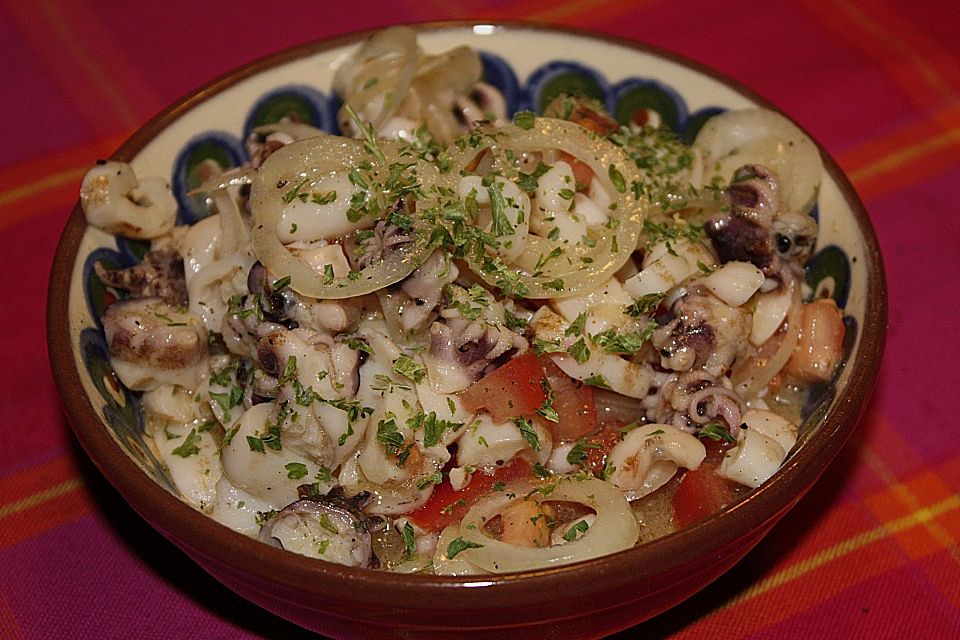 Tintenfischsalat mediterran