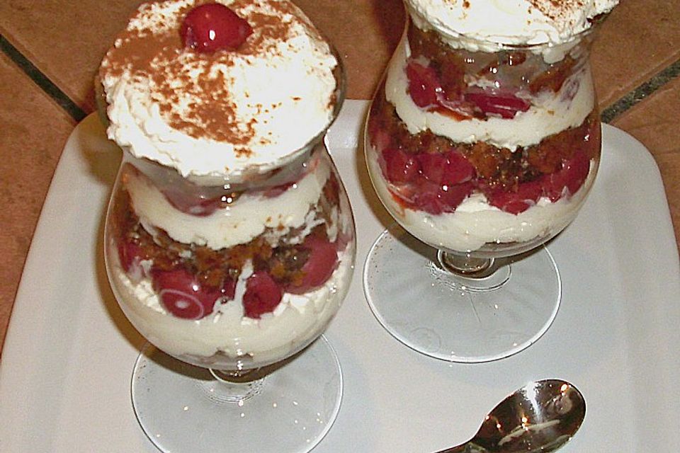 Lebkuchen - Kirsch - Dessert