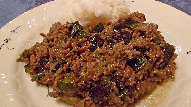 Aubergine - Zucchini - Hackpfanne von schatztruhe2312 Aubergine - Zucchini - Hackpfanne von schatztruhe2312