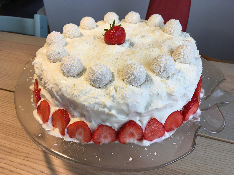 Kokos - Raffaello - Torte mit Nougat und Marzipan von SiBu79| Chefkoch