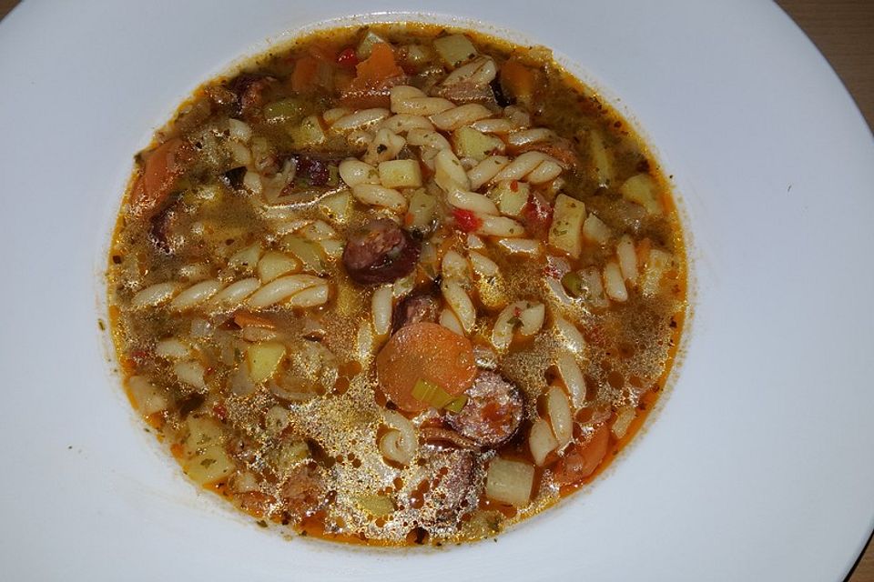 Schnelle Minestrone