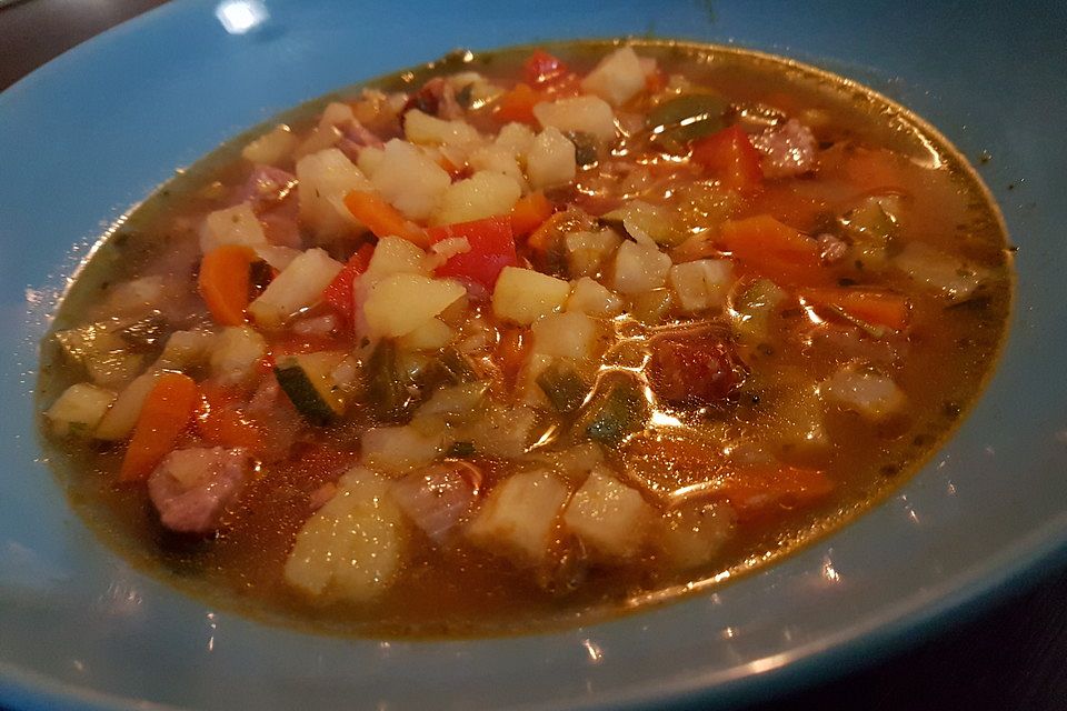 Schnelle Minestrone