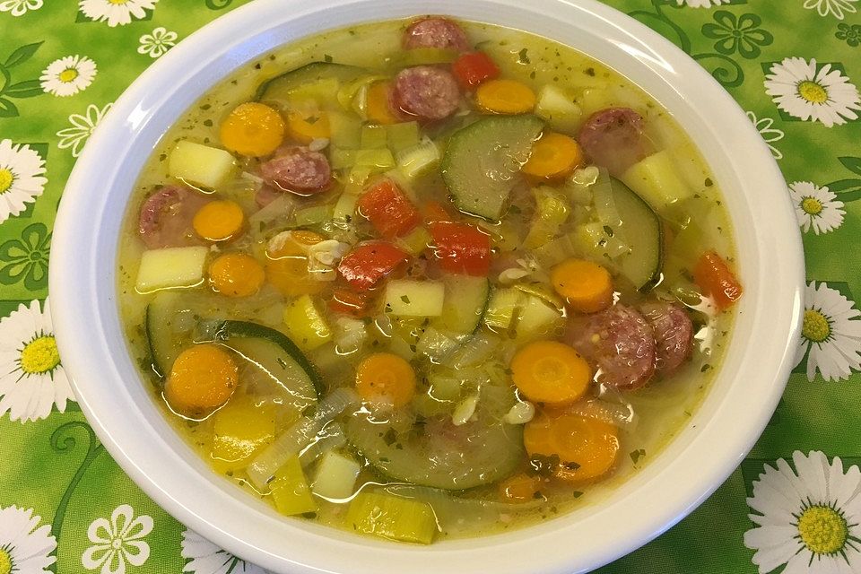Schnelle Minestrone