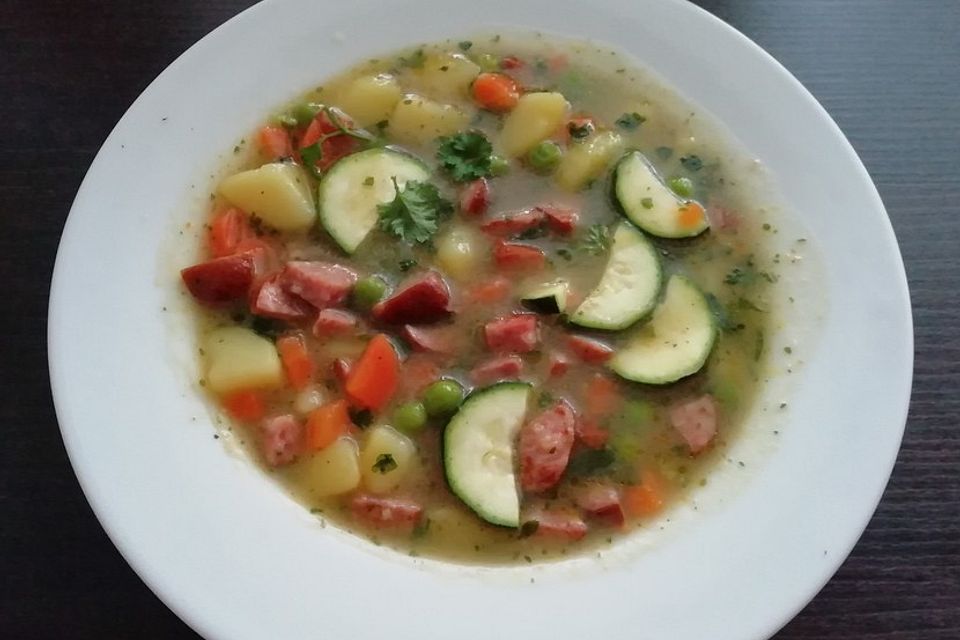 Schnelle Minestrone