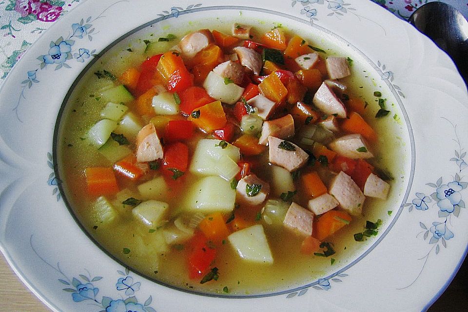 Schnelle Minestrone