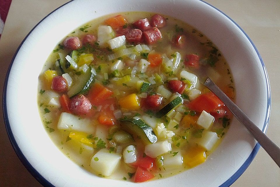 Schnelle Minestrone