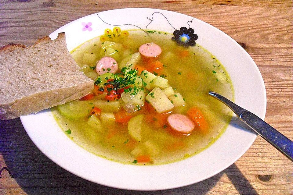 Schnelle Minestrone