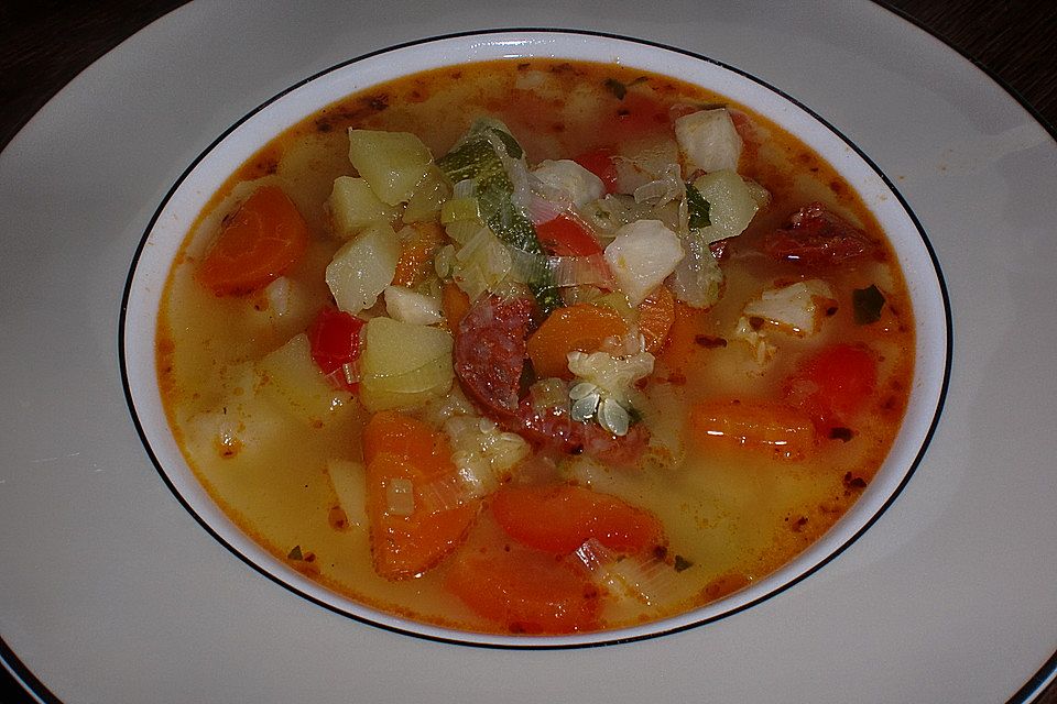Schnelle Minestrone