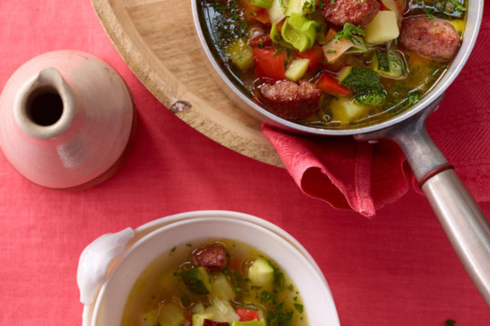 Schnelle Minestrone