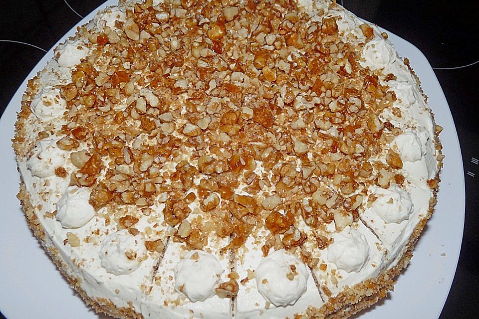 Gebrannte Walnuss - Torte