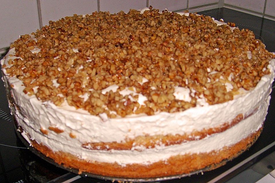 Gebrannte Walnuss - Torte