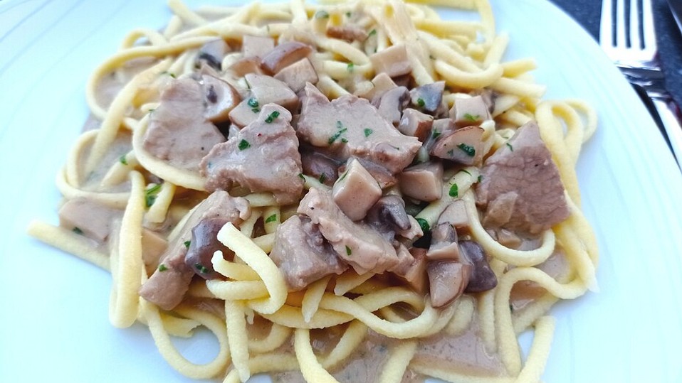 Geschnetzeltes vom Schweinefilet von Engelmietz