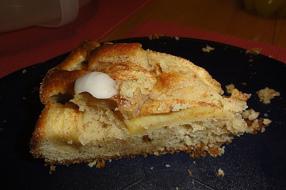 Blitz - Apfel - Mandel - Kuchen mit Punschguss