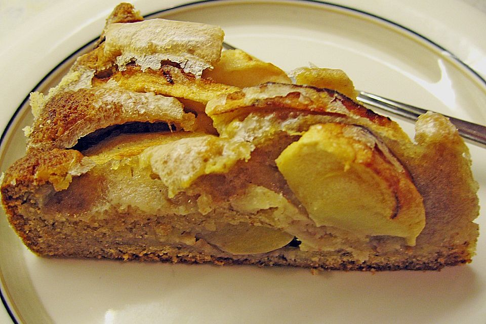 Blitz - Apfel - Mandel - Kuchen mit Punschguss