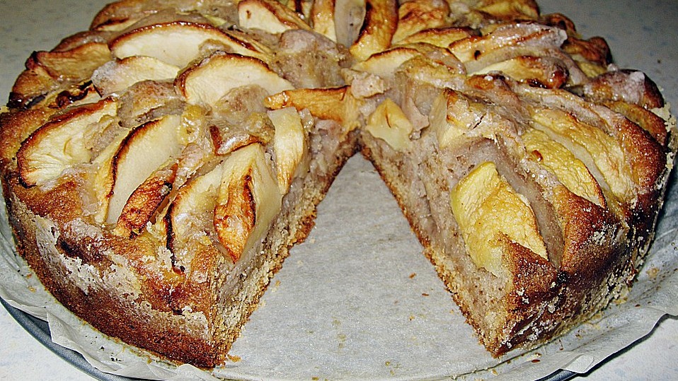 Blitz - Apfel - Mandel - Kuchen mit Punschguss von Juulee Blitz - Apfel - Mandel - Kuchen mit Punschguss von Juulee