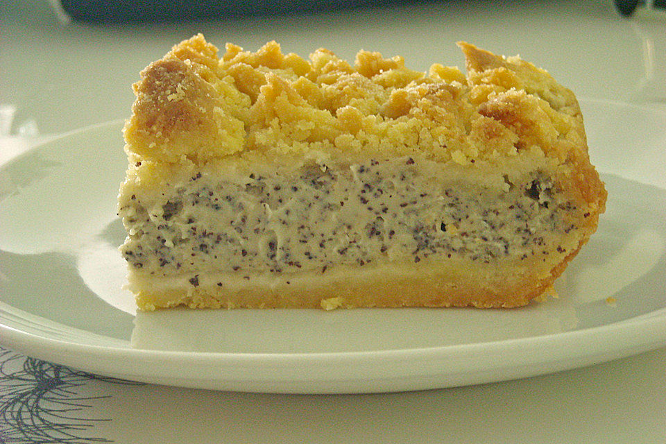 Vanille - Mohn - Kuchen mit Streusel