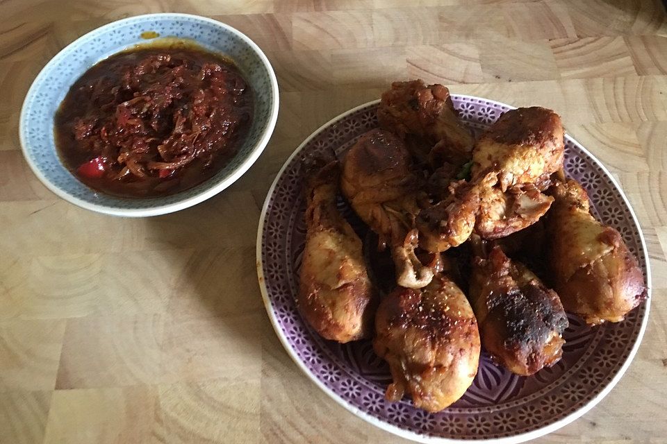 Poulet Yassa aus dem Senegal