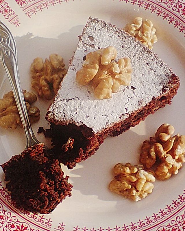 Schokoladen - Kuchen mit Pellkartoffeln