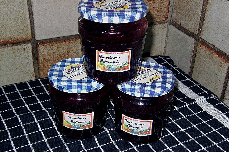 Brombeer - Rotwein - Marmelade