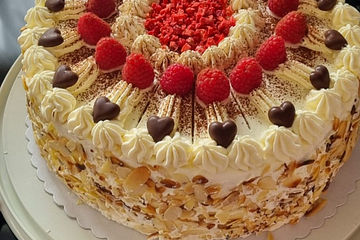 Himbeer - Sahnequark - Torte