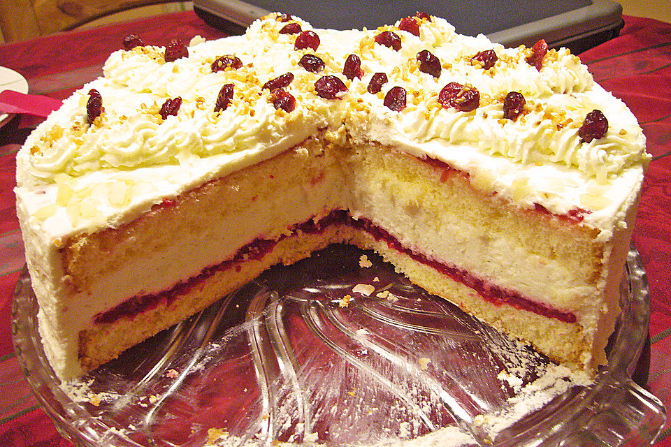 Himbeer - Sahnequark - Torte