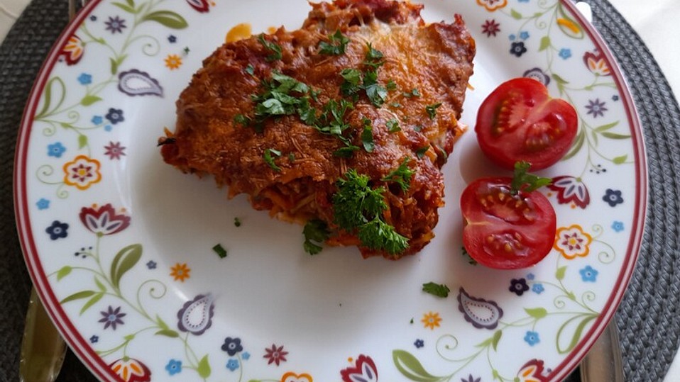 Überbackener Nudel - Bolognese - Auflauf von Susi-Leckermäulchen