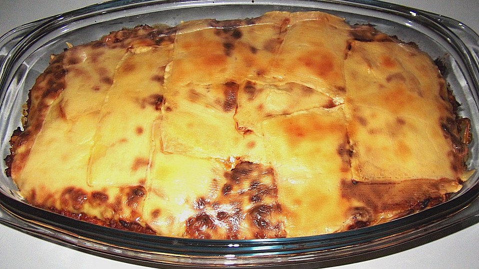 Überbackener Nudel - Bolognese - Auflauf von Susi-Leckermäulchen