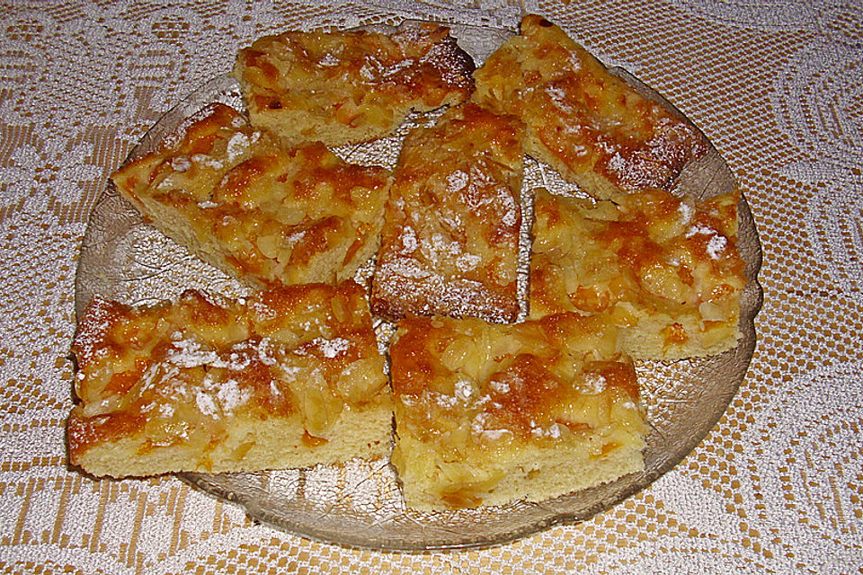 Schmandkuchen mit Mandarinen