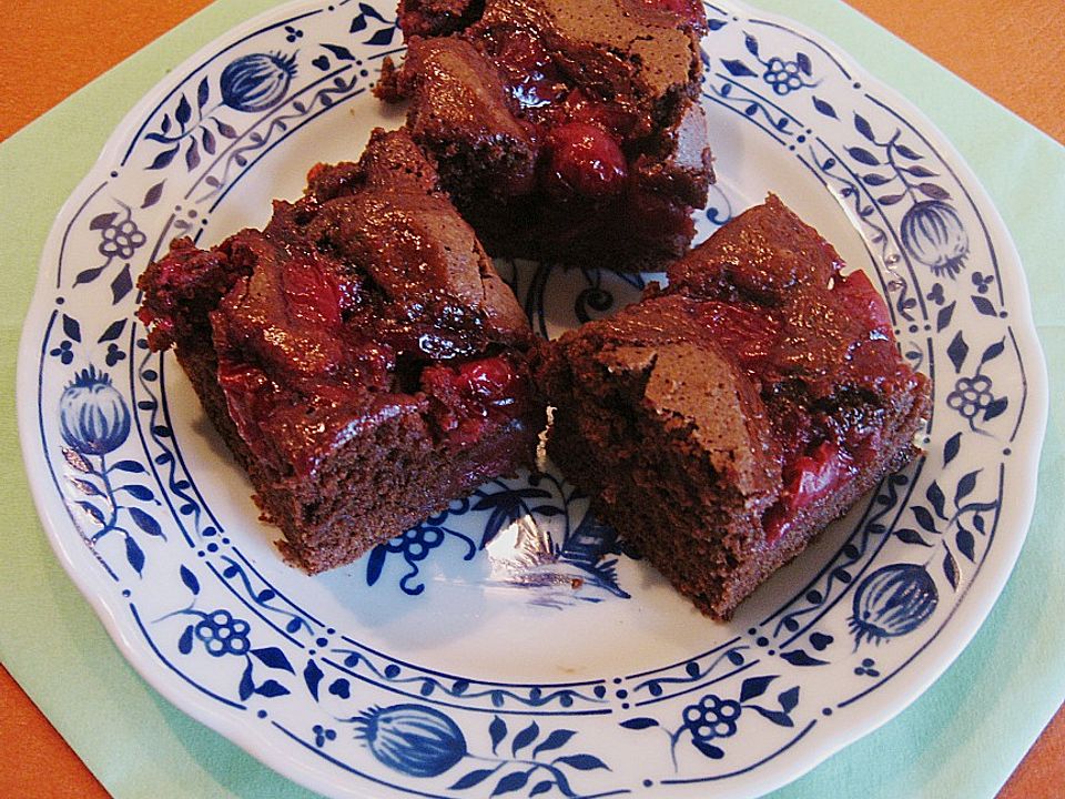 Kirsch - Brownies von Elfenlied| Chefkoch