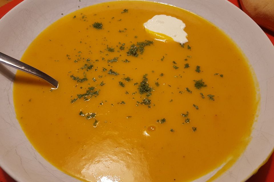 Hokkaido-Kürbissuppe