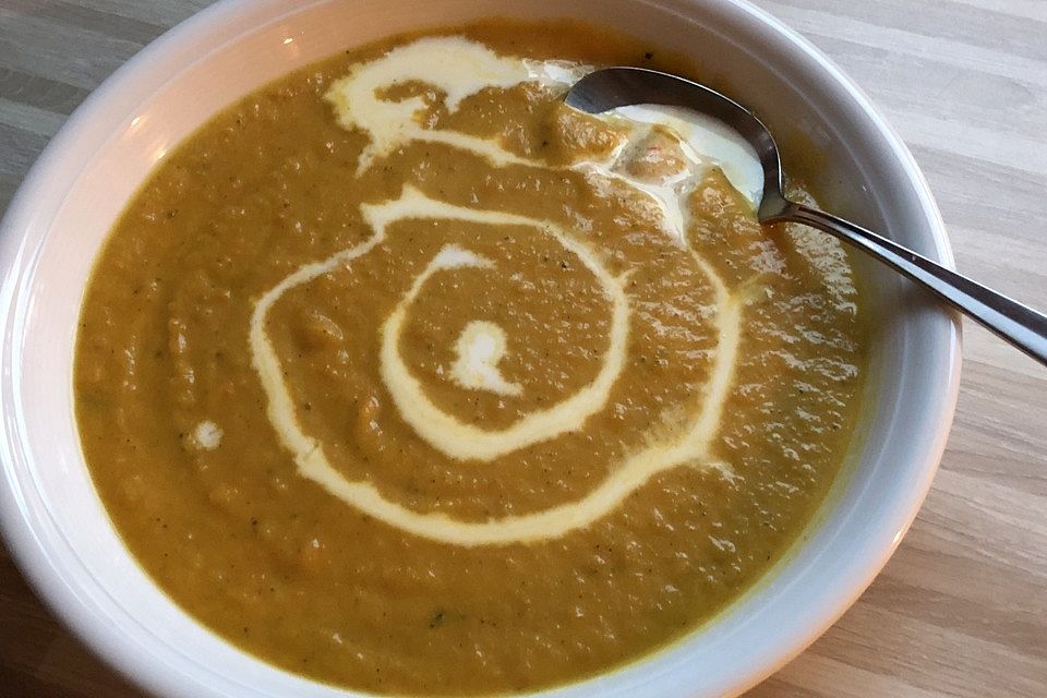 Hokkaido-Kürbissuppe