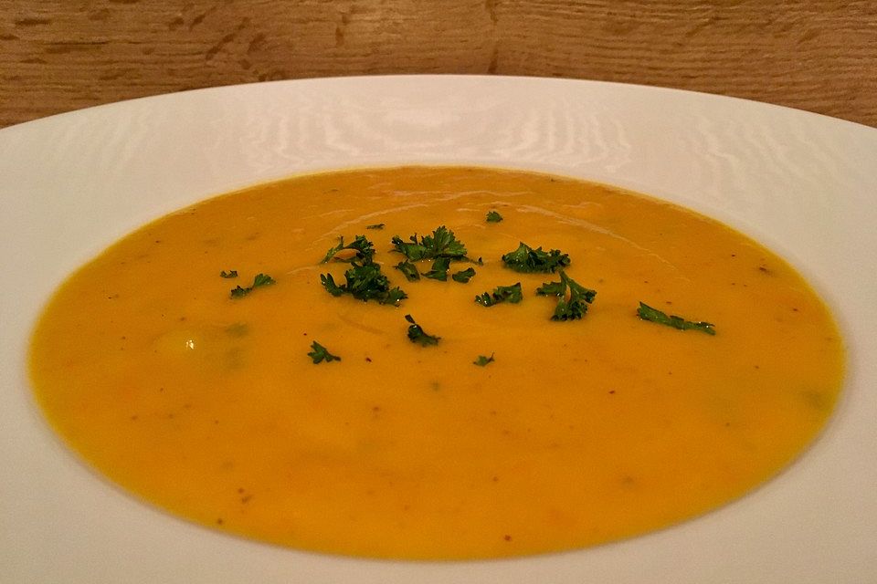 Hokkaido-Kürbissuppe