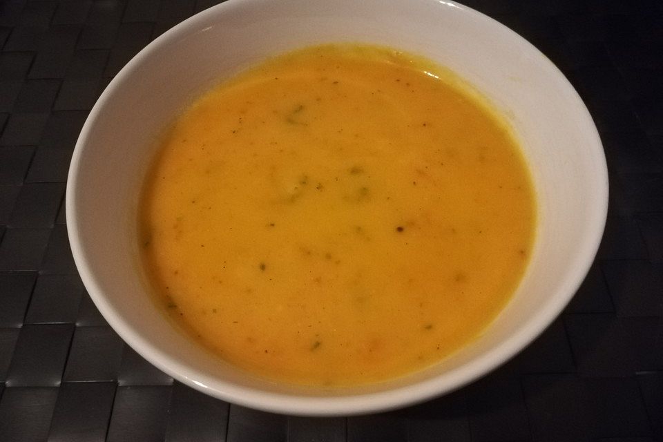 Hokkaido-Kürbissuppe