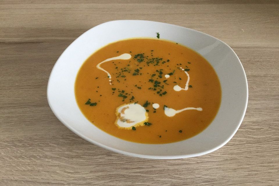 Hokkaido-Kürbissuppe