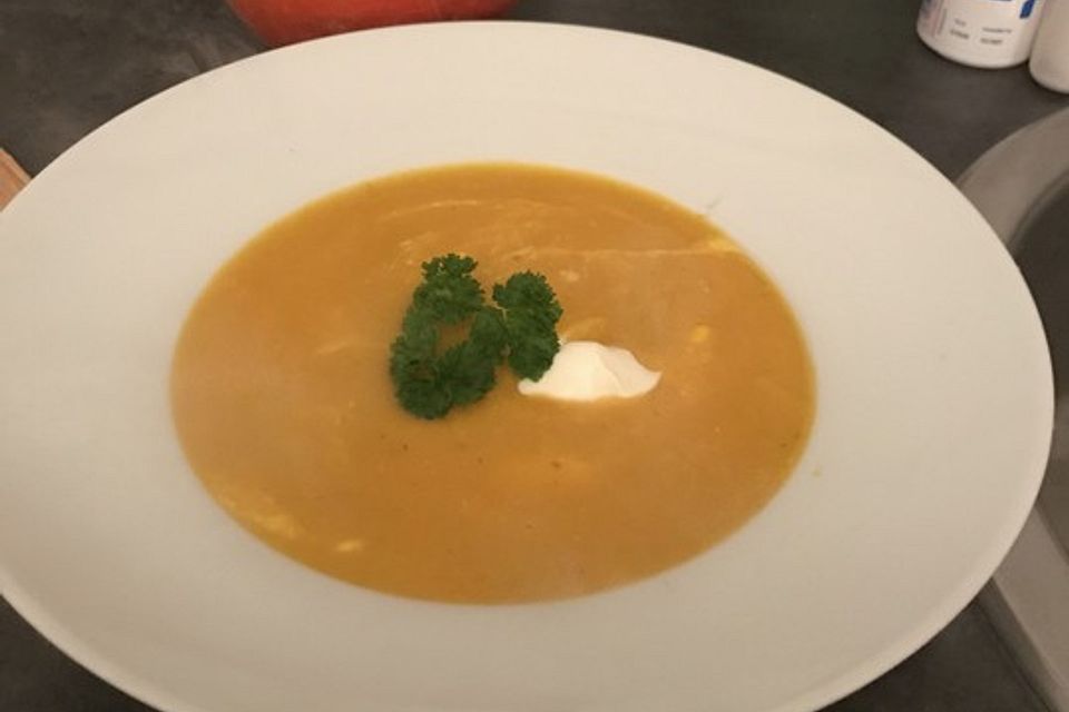 Hokkaido-Kürbissuppe