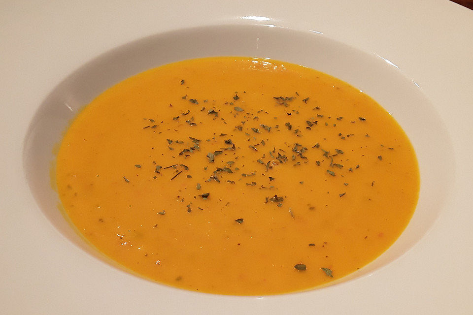 Hokkaido-Kürbissuppe