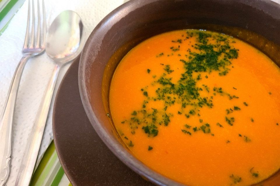 Hokkaido-Kürbissuppe