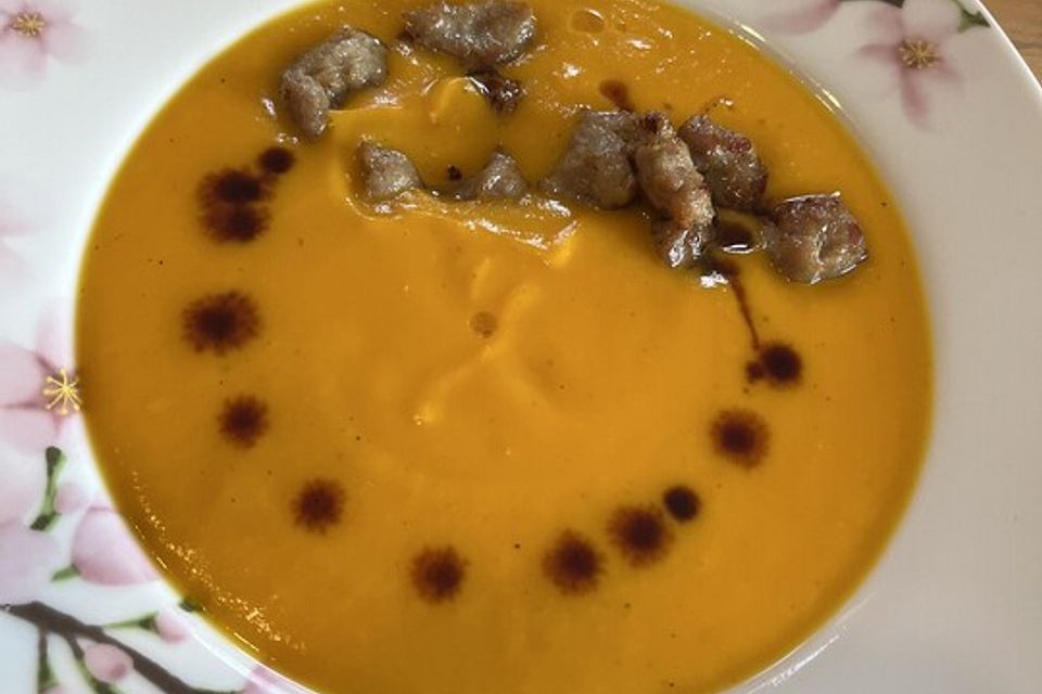 Hokkaido-Kürbissuppe