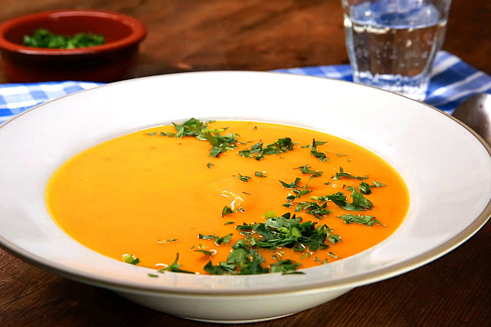 Hokkaido-Kürbissuppe