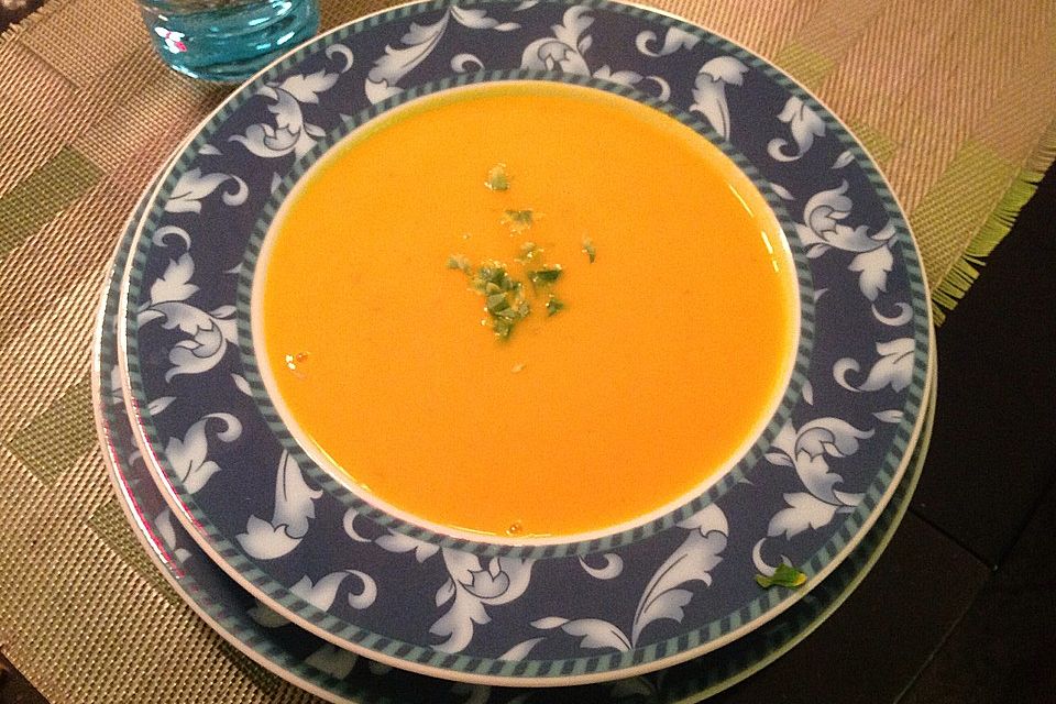 Hokkaido-Kürbissuppe