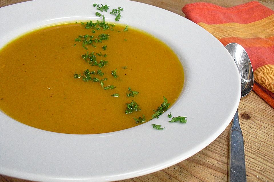 Hokkaido-Kürbissuppe