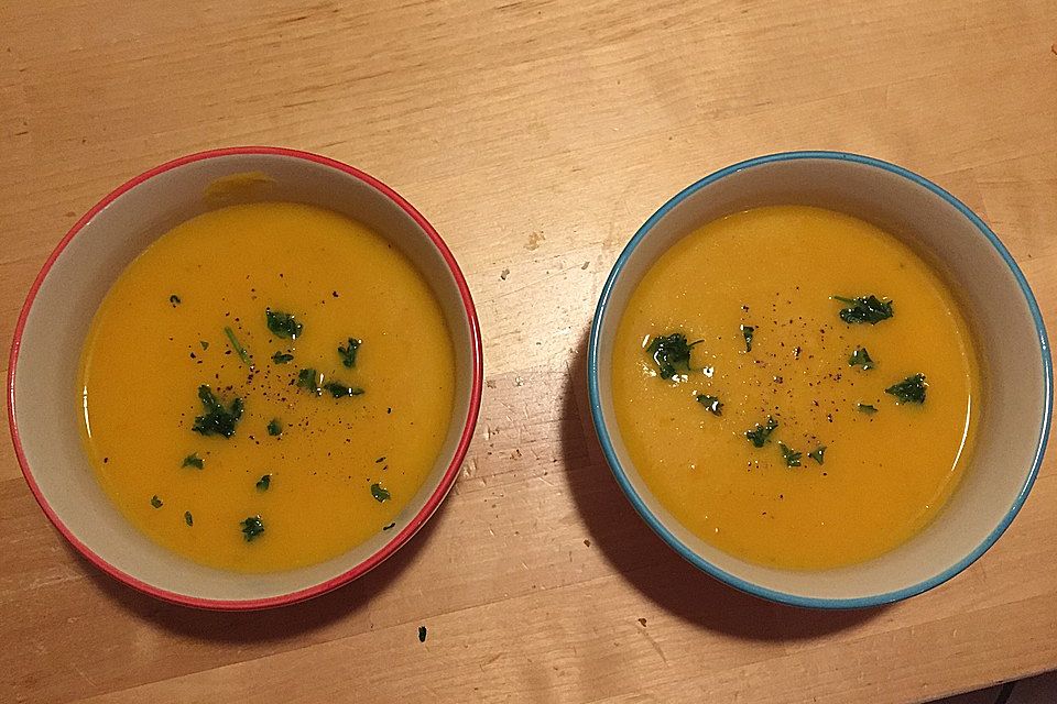 Hokkaido-Kürbissuppe