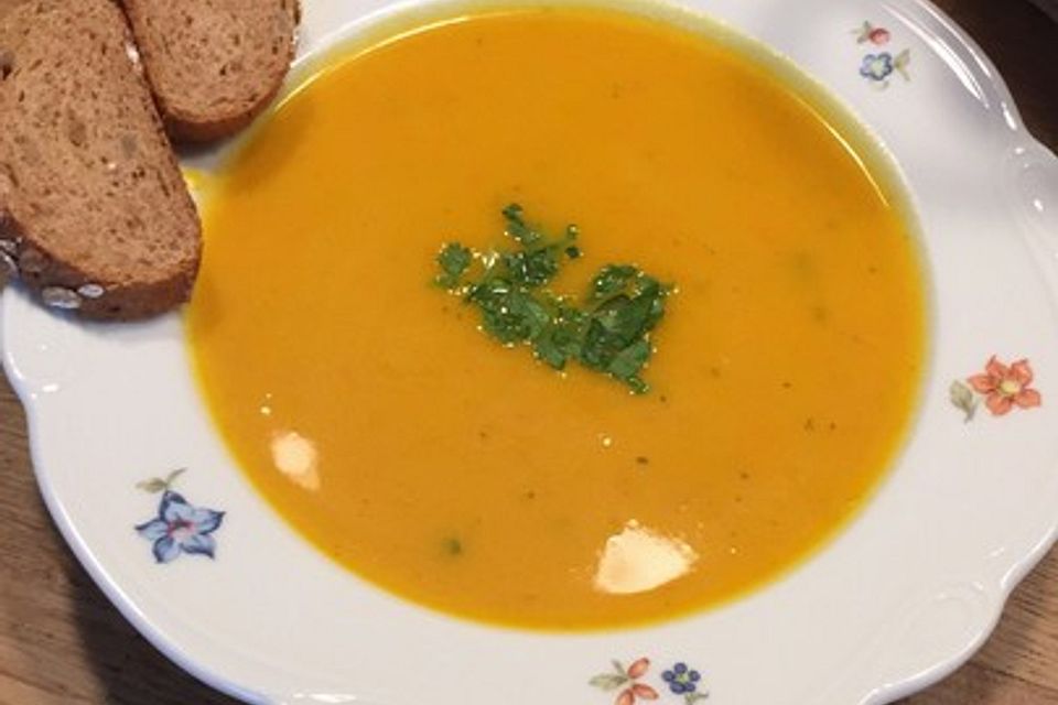 Hokkaido-Kürbissuppe